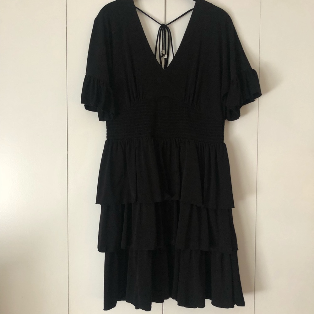 Michael Kors Tiered Ruffle Dress - So Flattering!